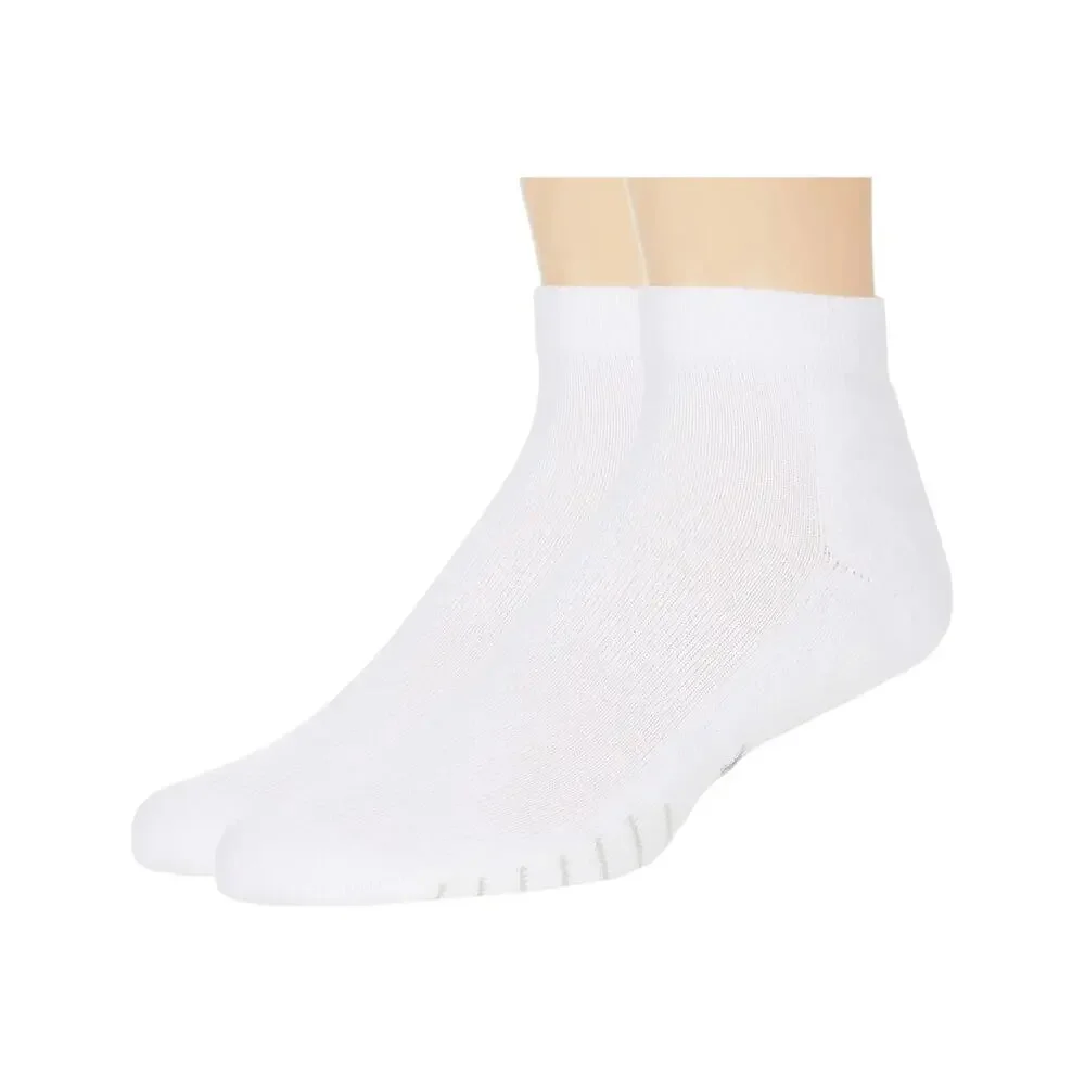 Eurosock Unisex Medium White 2 Pair Court Cool Low Ankle Socks Athleisure E17-4